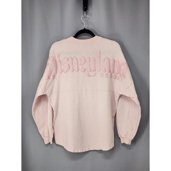 Disney Tops - Disneyland Resort Sweatshirt Womens Small Pink Spirit Jersey Glitter Pullov